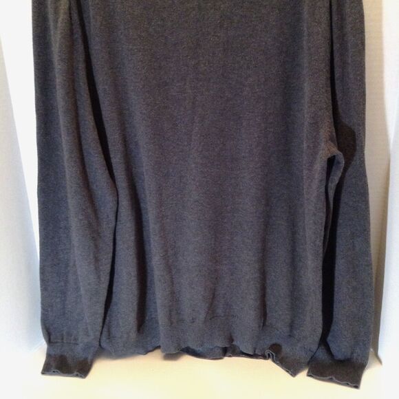 Tassa Elba Argyle Sweater Men L Gray 1/4 Zip Pullover Preppy Grandpa Winter Cozy - Picture 9 of 11